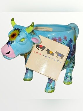 Vintage 2001 CowParade "Fruits of Summer" Cow Mug #7414 Retired with Tag